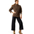 Ariat Lendal Ladies Turtleneck Sweater - Coffee Bean
